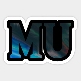 Mu - Psychedelic Style Sticker